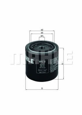 Mahle/Knecht WFC 20 Cooling liquid filter WFC20