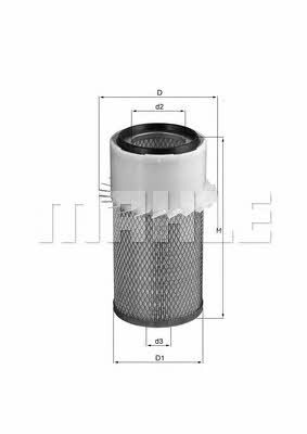 Mahle/Knecht LX 17 Air filter LX17