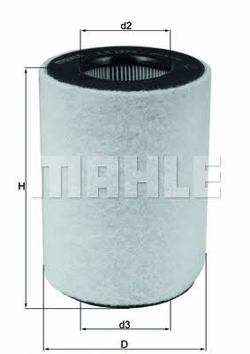 Mahle/Knecht LX 1792 Air filter LX1792