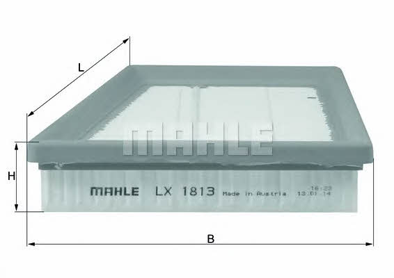 Mahle/Knecht LX 1813 Air filter LX1813