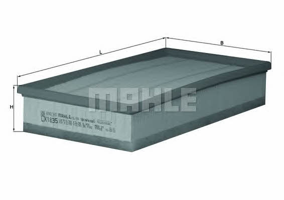 Mahle/Knecht LX 1835 Air filter LX1835 LX1835 Mahle/Knecht Air filter