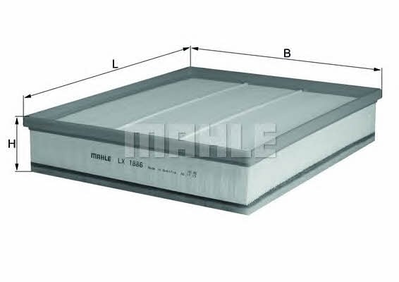 Air filter Mahle/Knecht LX 1886