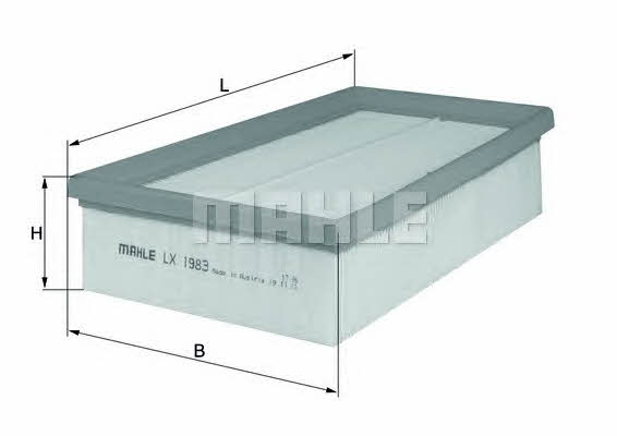 Air filter Mahle/Knecht LX 1983