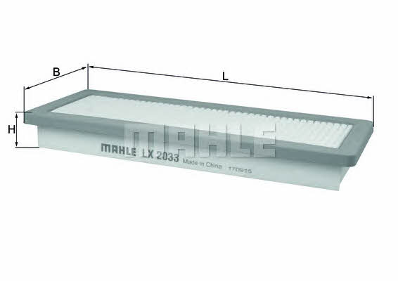 Air filter Mahle/Knecht LX 2033