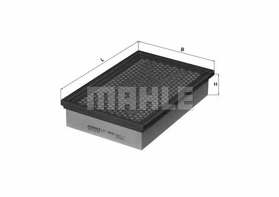 Mahle/Knecht LX 2047 Air filter LX2047