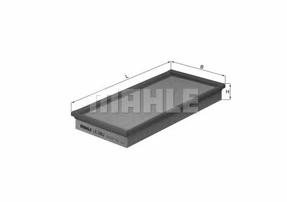 Mahle/Knecht LX 2062 Air filter LX2062