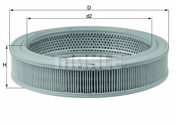 Air filter Mahle/Knecht LX 208