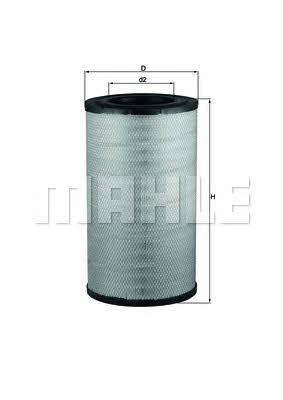 Mahle/Knecht LX 2081 Air filter LX2081