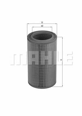 Mahle/Knecht LX 2088 Air filter LX2088