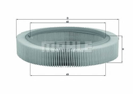 Mahle/Knecht LX 209 Air filter LX209