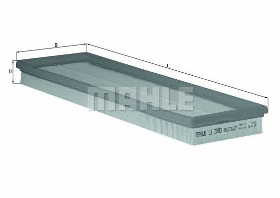 Air filter Mahle/Knecht LX 2093