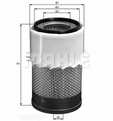 Mahle/Knecht LX 21 Air filter LX21