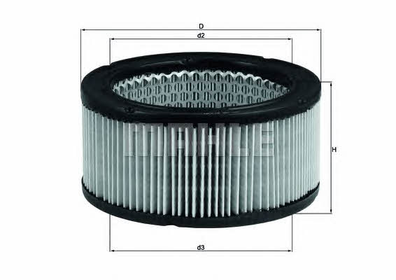 Mahle/Knecht LX 213 Air filter LX213