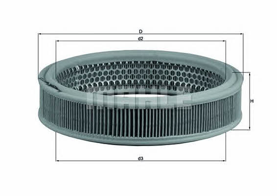 Mahle/Knecht LX 215 Air filter LX215