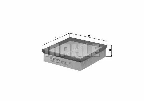 Air filter Mahle/Knecht LX 220