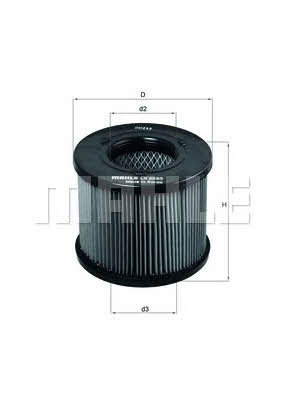 Mahle/Knecht LX 2283 Air filter LX2283
