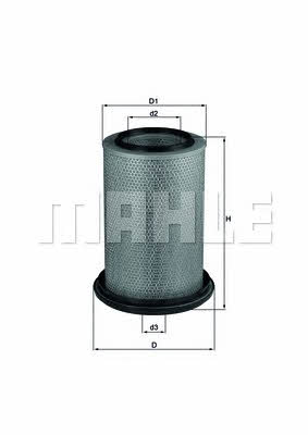 Mahle/Knecht LX 229 Air filter LX229