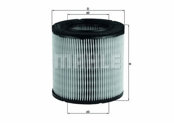 Mahle/Knecht LX 249 Air filter LX249