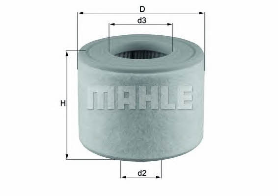 Air filter Mahle/Knecht LX 2607/2