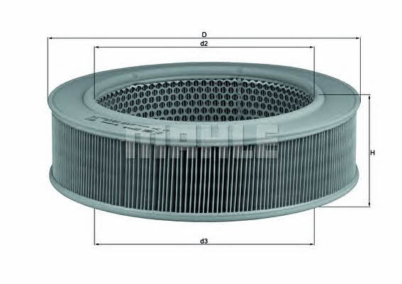Mahle/Knecht LX 264 Air filter LX264