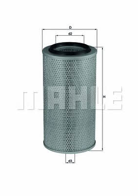 Mahle/Knecht LX 265 Air filter LX265