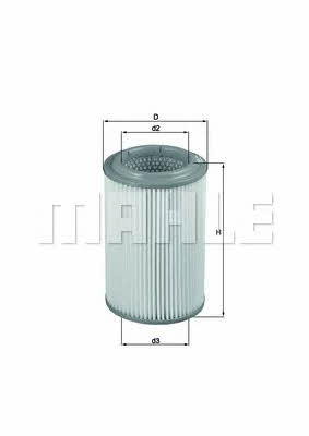 Mahle/Knecht LX 2689 Air filter LX2689