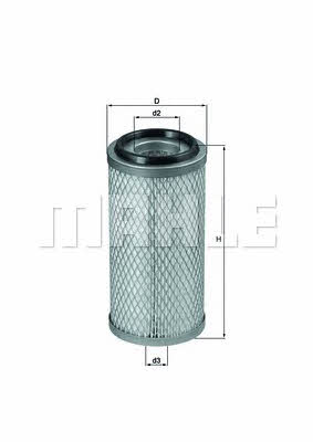 Mahle/Knecht LX 272 Air filter LX272