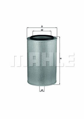 Mahle/Knecht LX 273 Air filter LX273