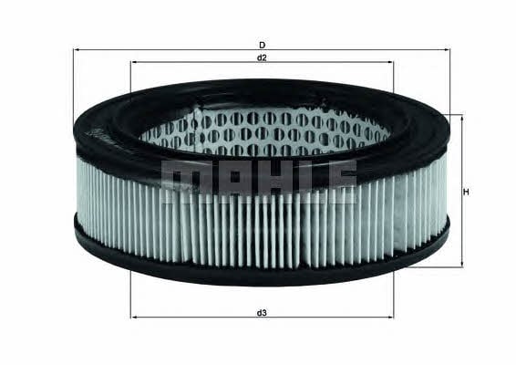 Mahle/Knecht LX 278 Air filter LX278