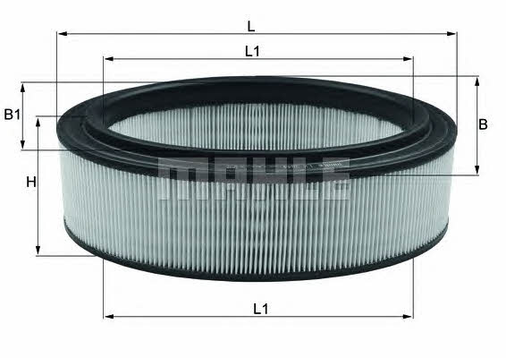 Mahle/Knecht LX 2844 Air filter LX2844
