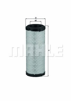 Mahle/Knecht LX 2958 Air filter for special equipment LX2958 LX2958 Mahle/Knecht Air filter for special equipment