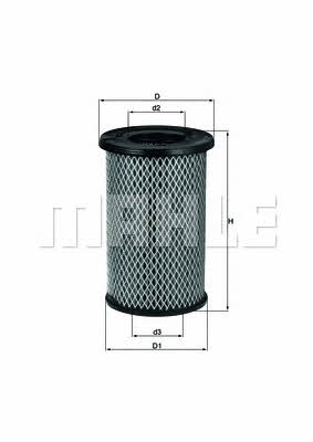 Mahle/Knecht LX 2968 Air filter LX2968