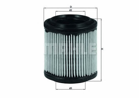 Mahle/Knecht LX 297 Air filter LX297