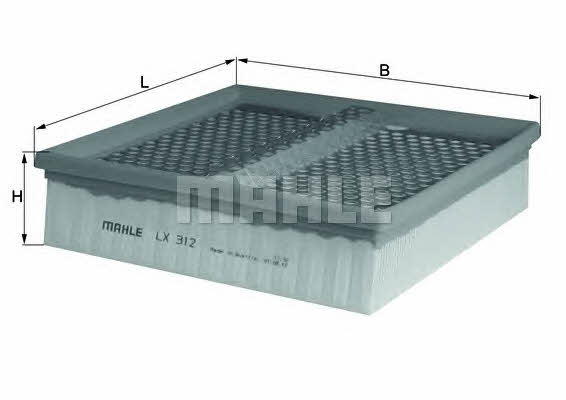 Mahle/Knecht LX 312 Air filter LX312