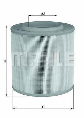 Mahle/Knecht LX 3143 Air filter LX3143