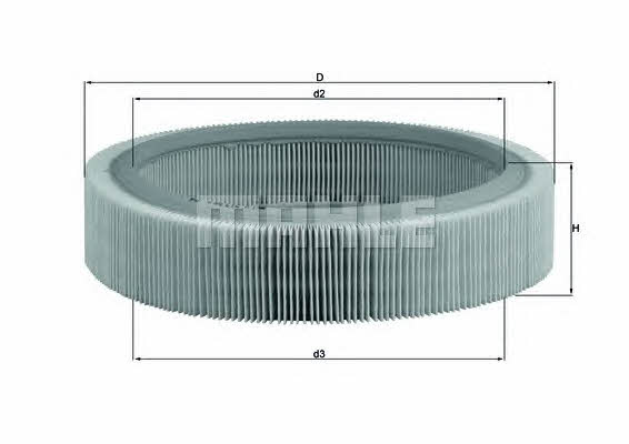 Mahle/Knecht LX 317 Air filter LX317