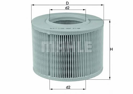 Mahle/Knecht LX 330 Air filter LX330