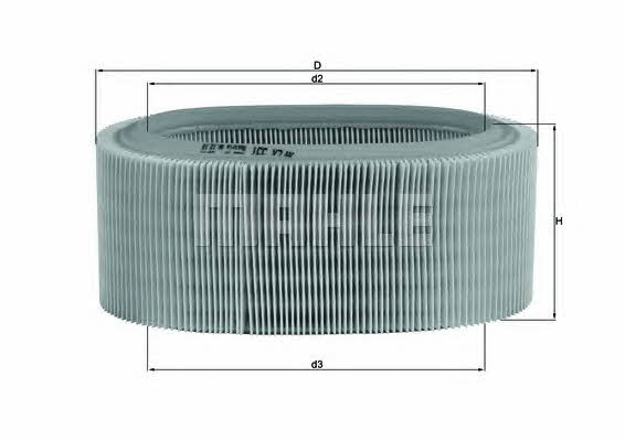 Mahle/Knecht LX 331 Air filter LX331