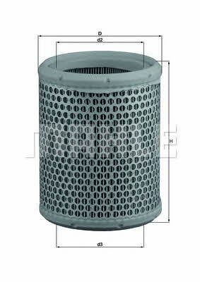 Mahle/Knecht LX 384 Air filter LX384