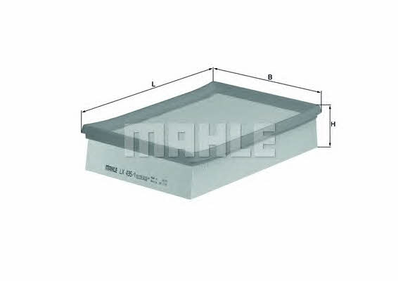 Mahle/Knecht LX 435/1 Air filter LX4351 LX4351 Mahle/Knecht Air filter