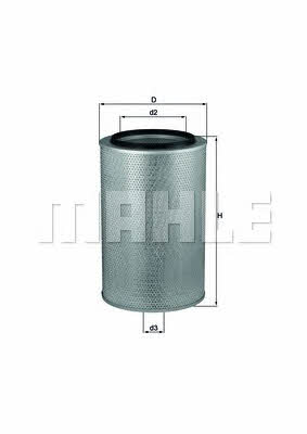 Mahle/Knecht LX 436 Air filter LX436