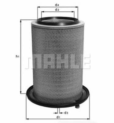 Mahle/Knecht LX 451 Air filter LX451
