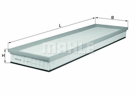 Air filter Mahle/Knecht LX 467/1