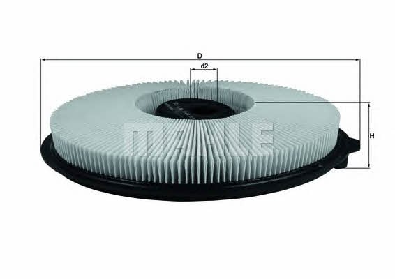 Mahle/Knecht LX 544 Air filter LX544