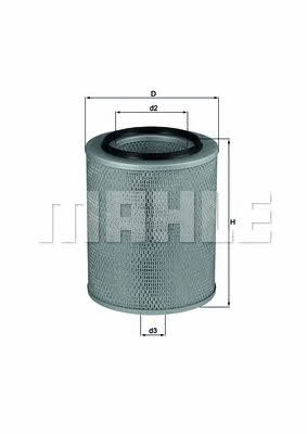 Mahle/Knecht LX 562 Air filter LX562