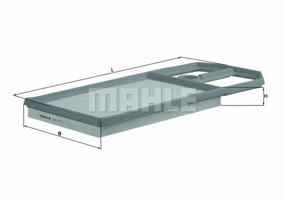 Air filter Mahle/Knecht LX 571/1