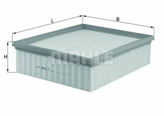 Air filter Mahle/Knecht LX 593/1