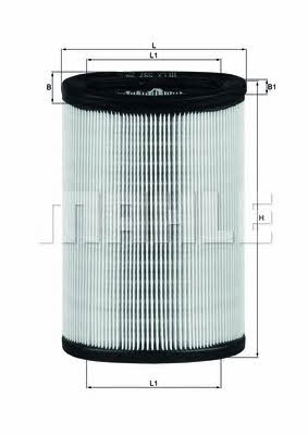 Mahle/Knecht LX 597 Air filter LX597