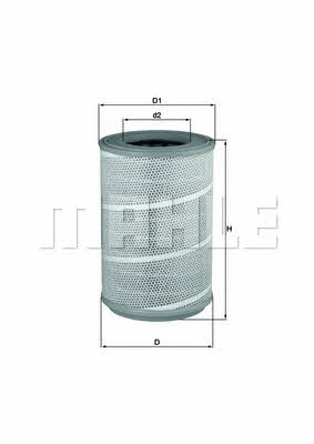Mahle/Knecht LX 604/1 Air filter LX6041