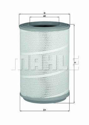 Mahle/Knecht LX 604/4 Air filter LX6044